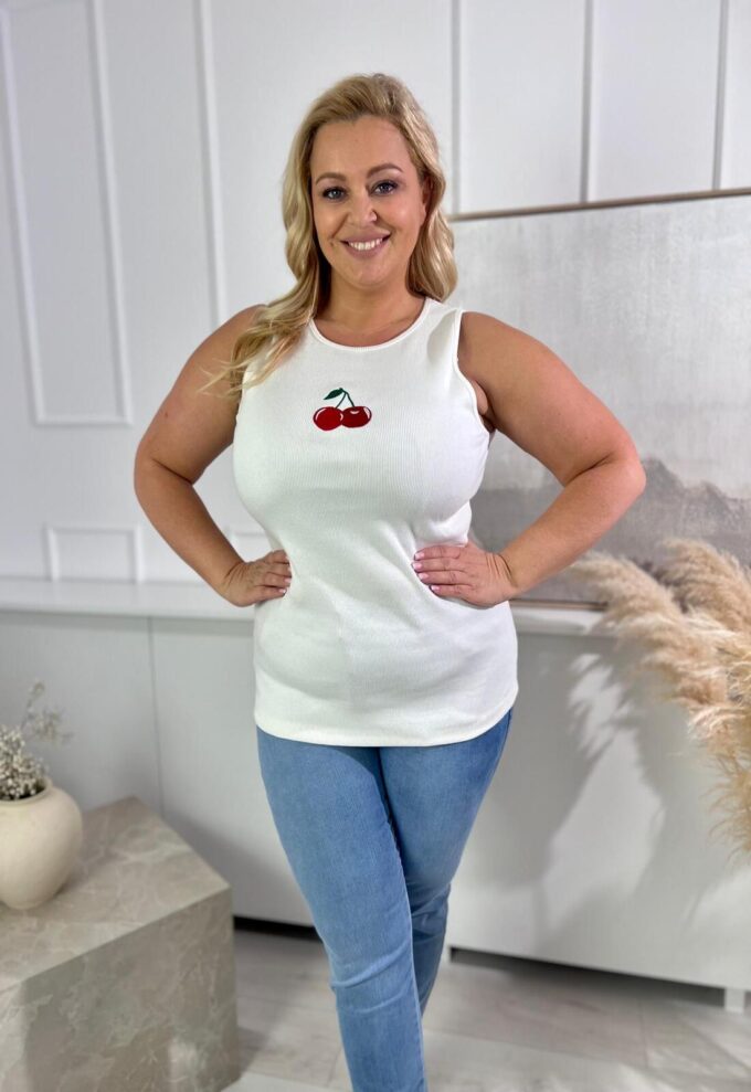 Podkoszule - CHERRY White 1