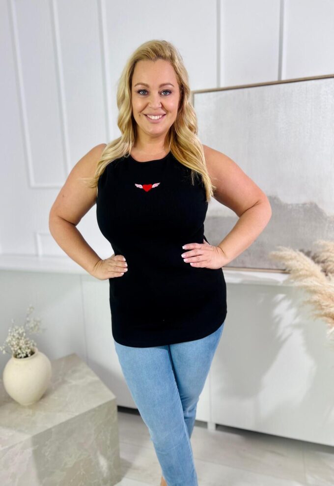 Podkoszule -  HEART Black 4